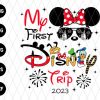 Minnie First Trip Family Vacation Svg File