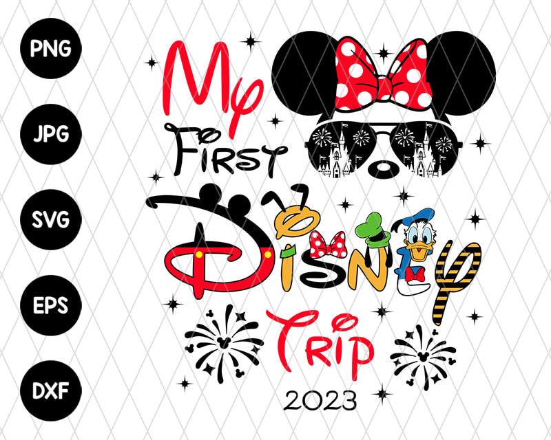 Minnie First Trip Family Vacation Svg File Minnie First Trip Family Vacation Svg File