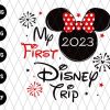 Minnie My First Trip Svg File