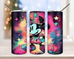 Minnie Splash Color Tumbler Png