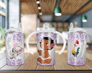 Moana Sippy Cup Sublimation Design