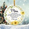 Mom I am Because of You Ornament Png