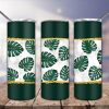 Monstera Leaf Green Tumbler Png