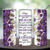 Motivational Quote Purple Rose Tumbler Png