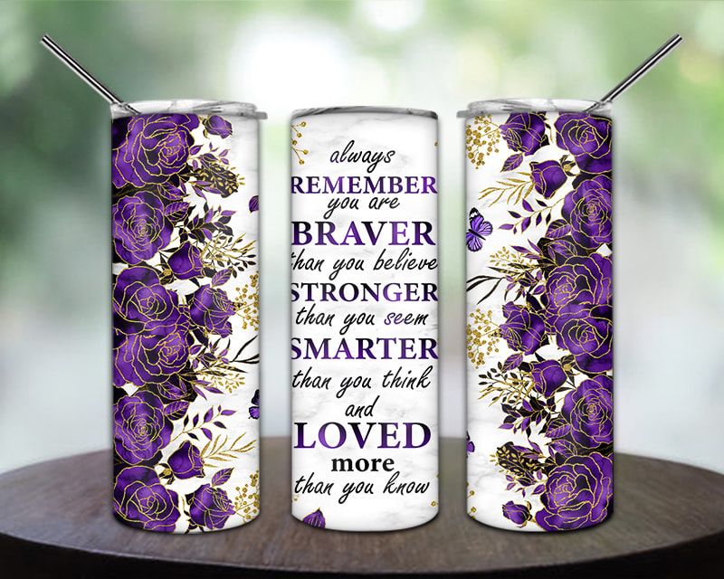 Motivational Quote Purple Rose Tumbler Png Motivational Quote Purple Rose Tumbler Png