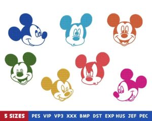 Mouse Faces Embroidery Design