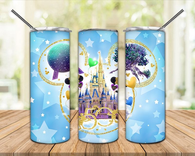 Mouse Mickey And Minnie Vacation 50th Anniversary Tumbler Png Mouse Mickey And Minnie Vacation 50th Anniversary Tumbler Png