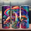 Mushroom Psychedelic Colorful Tumbler Png