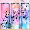 Music Notes Colorful Tumbler Png