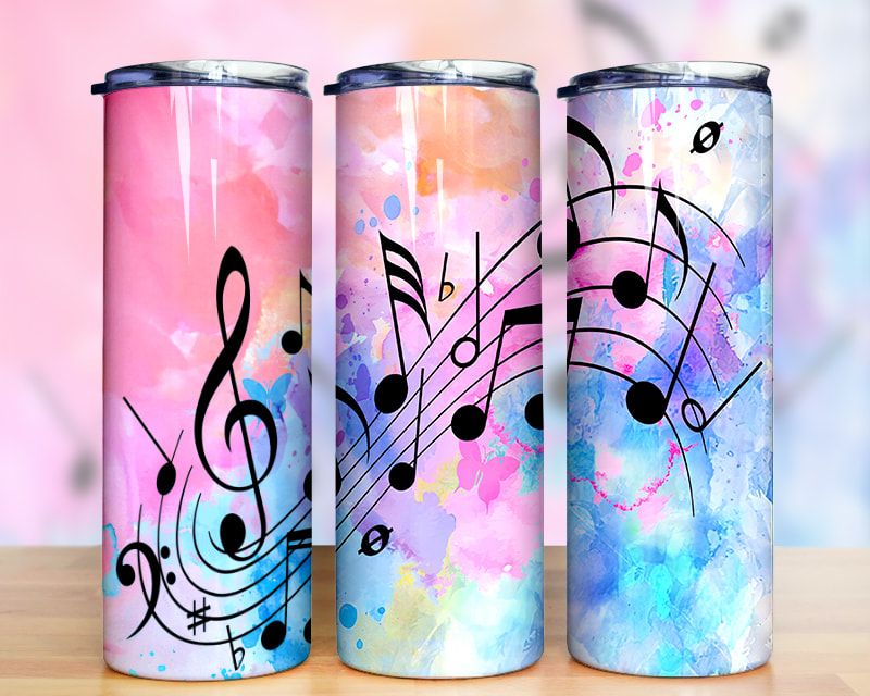 Music Notes Colorful Tumbler Png Music Notes Colorful Tumbler Png