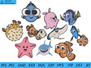Nemo Embroidery Design Bundle
