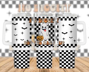 No Diggity To Bag It Up Halloween 40 Oz 2 Piece Tumbler Wrap