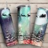 Northern Lights Santa Tumbler PNG