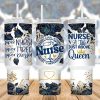 Nurse Navy Floral 40 Oz 2 Piece Tumbler Wrap