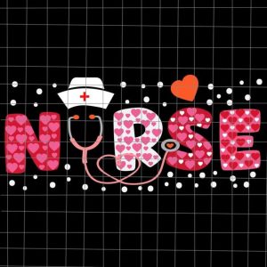 Nurse Valentines Day Svg, Hat Nurse Valentine Svg, Nurse Valentine’s Svg