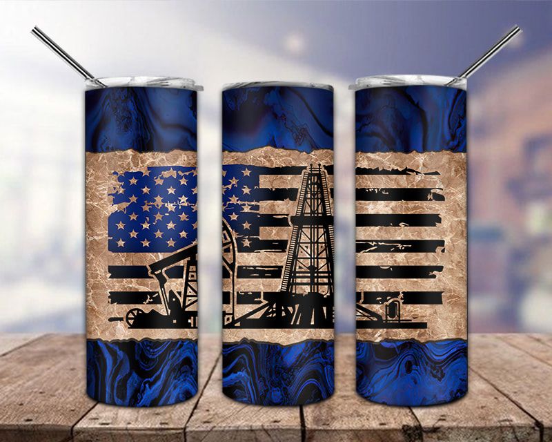 Oil Field Rig Wood Tumbler Png Oil Field Rig Wood Tumbler Png