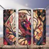 Owl Stained Glass Tumbler Png