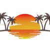 Palm Tree Embroidery Design