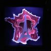 Paris, Italy 3D Paper Cut Light Box Template