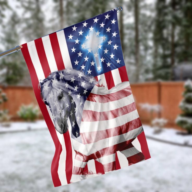 Patriot Horse American Garden Flag – 12×18 Garden Flag Patriot Horse American Garden Flag – 12×18 Garden Flag