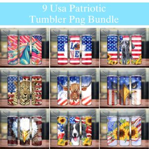 Patriotic Usa Bundle Tumbler Png