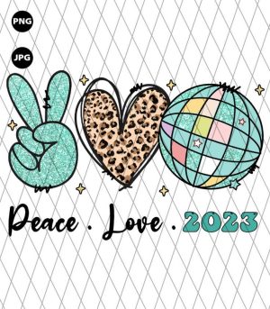 Peace Love 2023 PNG