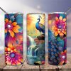 Peacock Colorful Tumbler Png