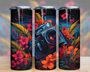 Photography Camera Tumbler Png