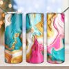 Pink And Gold Colorful Tumbler Png