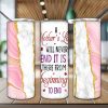 Pink Gold Agate With White Tumbler Png