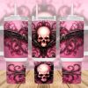 Pink Gothic Skull 40 Oz 2 Piece Tumbler Wrap