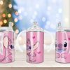 Pink Stitch Sippy Cup Sublimation Design