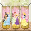 Princess Glitter Tumbler Png