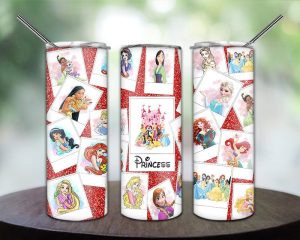 Princesses Photo Tumbler Png