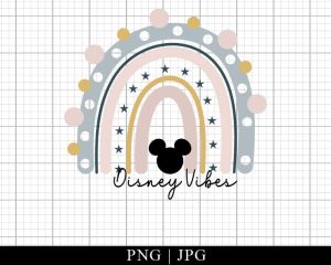 Rainbow Disney Vibes Png Family Trip 2023 Png