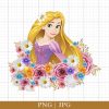 Rapunzel With Flowers Png Files