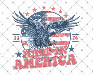 Retro Made In American Png