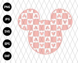 Retro Mouse Mickey Head Svg File