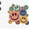 Retro Smile Face Grunge Png