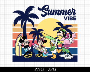 Retro Summer Vibes Png Family Trip 2023 Png