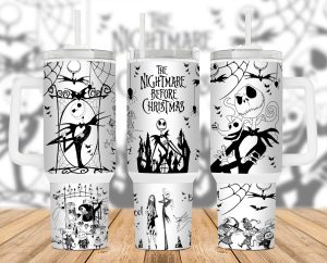 Scary Movies Nightmare 40 Oz 2 Piece Tumbler Wrap