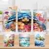 Sea Turtle 40 Oz 2 Piece Tumbler Wrap