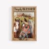 Simply Blessed Horse Farm Poster Print, Digital Poster Wall Art