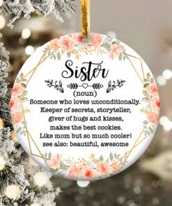 Sister Noun Ornament Png - Customvouge