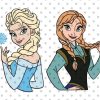 Sisters Princess SVG, Ice And Snow Princess svg, Disney Princess svg