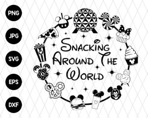 Snacking Around The World Svg File