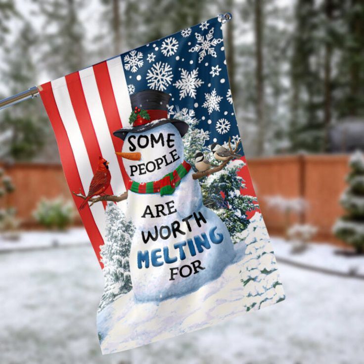 Some People Are Worth Melting For Garden Flag – 12×18 Garden Flag Some People Are Worth Melting For Garden Flag – 12×18 Garden Flag