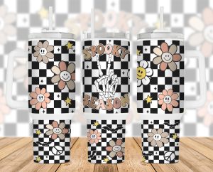Spooky Season Retro Halloween 40 Oz 2 Piece Tumbler Wrap