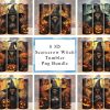 Spooky Season Scarecrow Witch Tumbler Png