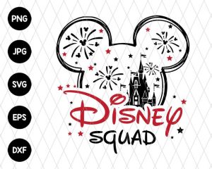 Squad Family Mickey Vacation Svg File